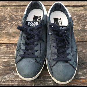GGDB Golden Goose Deluxe Brand size 37 Blue Suede